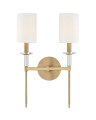 Amherst vegglampe antikk messing