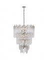 Adele Three-Tier Waterfall Chandelier Polished Nickel
