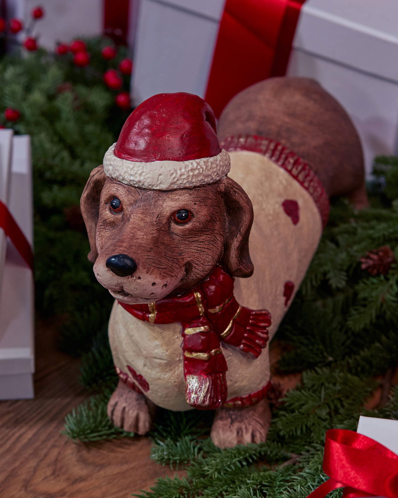 Lucky hund juledekorasjon