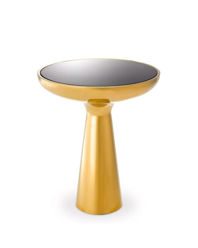 Side Table Lindos low gold finish  OUTLET