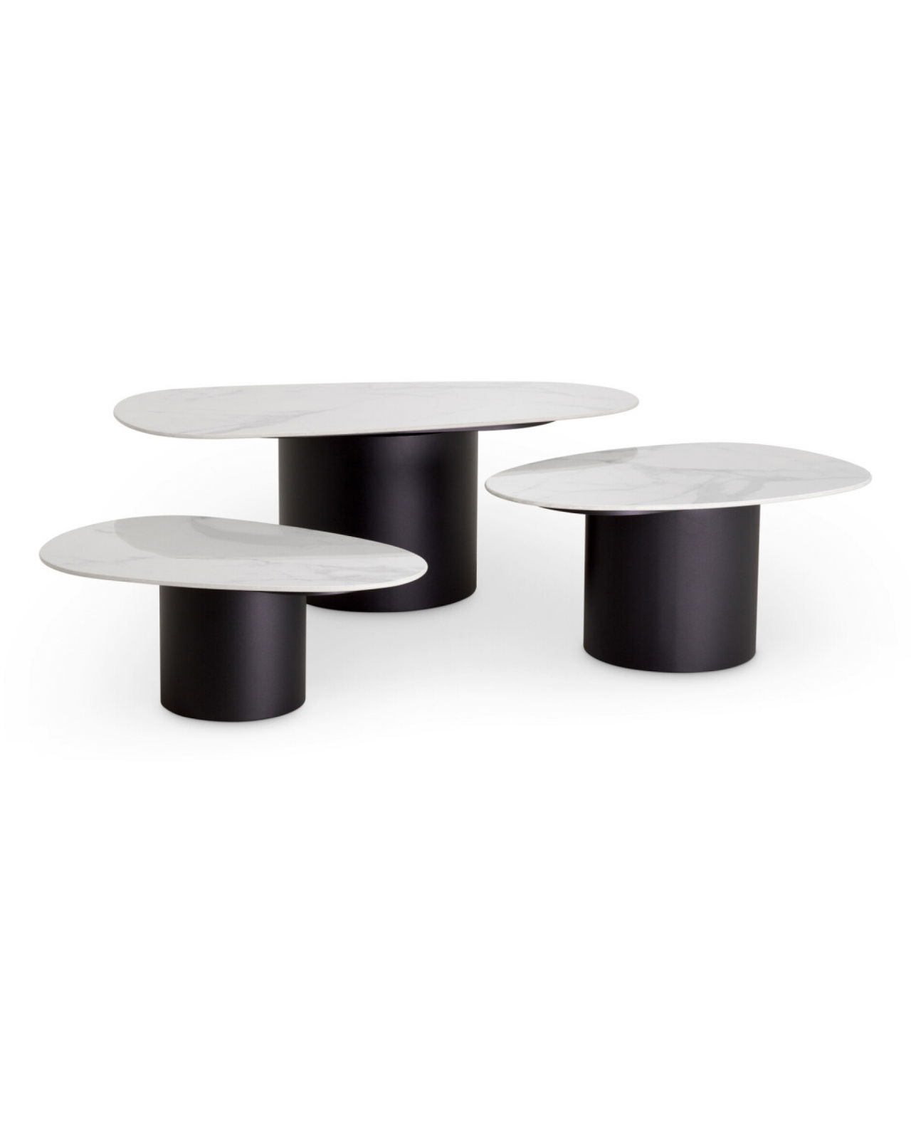 Zane salontafel zwart 3-delig