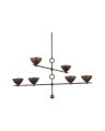 Vishal lysekrone black patina gold