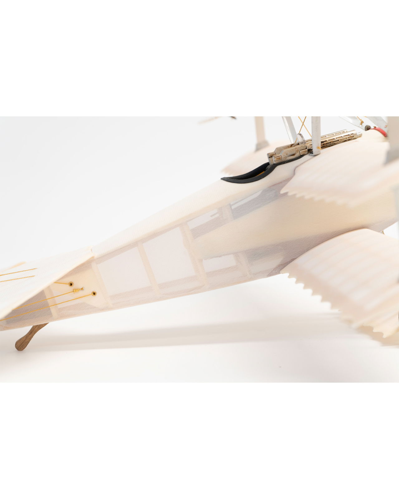 Triplane modellflygplan transparent