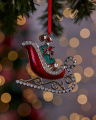 Sebastien Sleigh Ornament Red