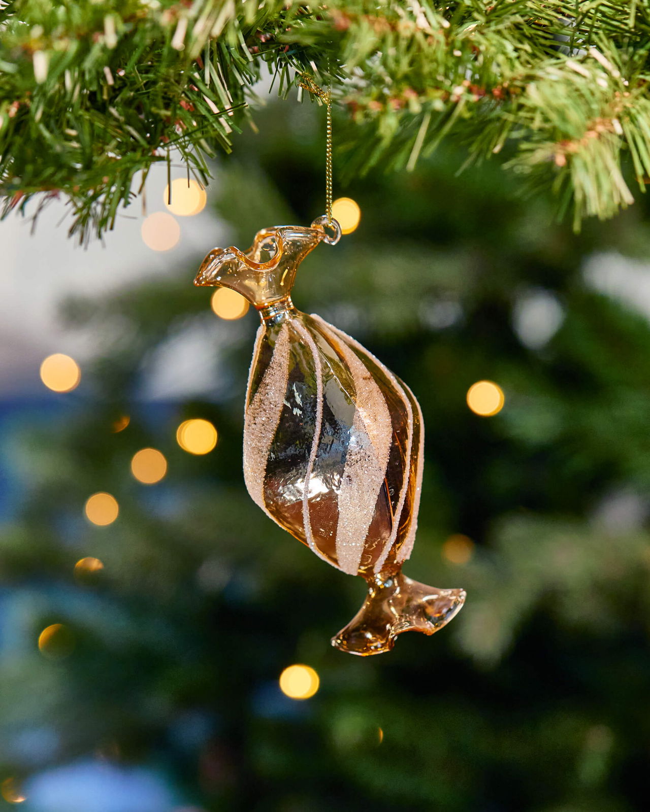 Hailey Caramel Ornament Gold