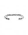 Rope Bangle bracelet rhodium