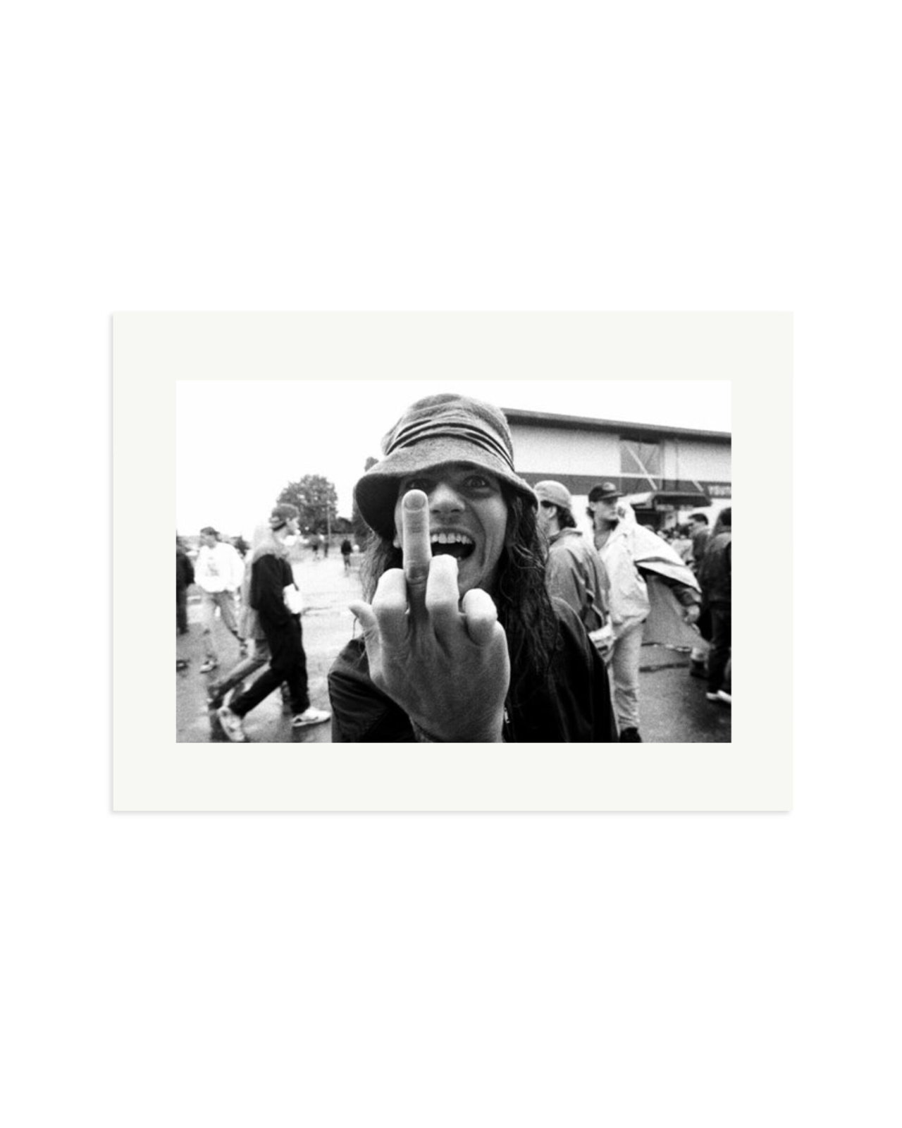 Eddie Vedder Flipping the Bird Print Only / XL