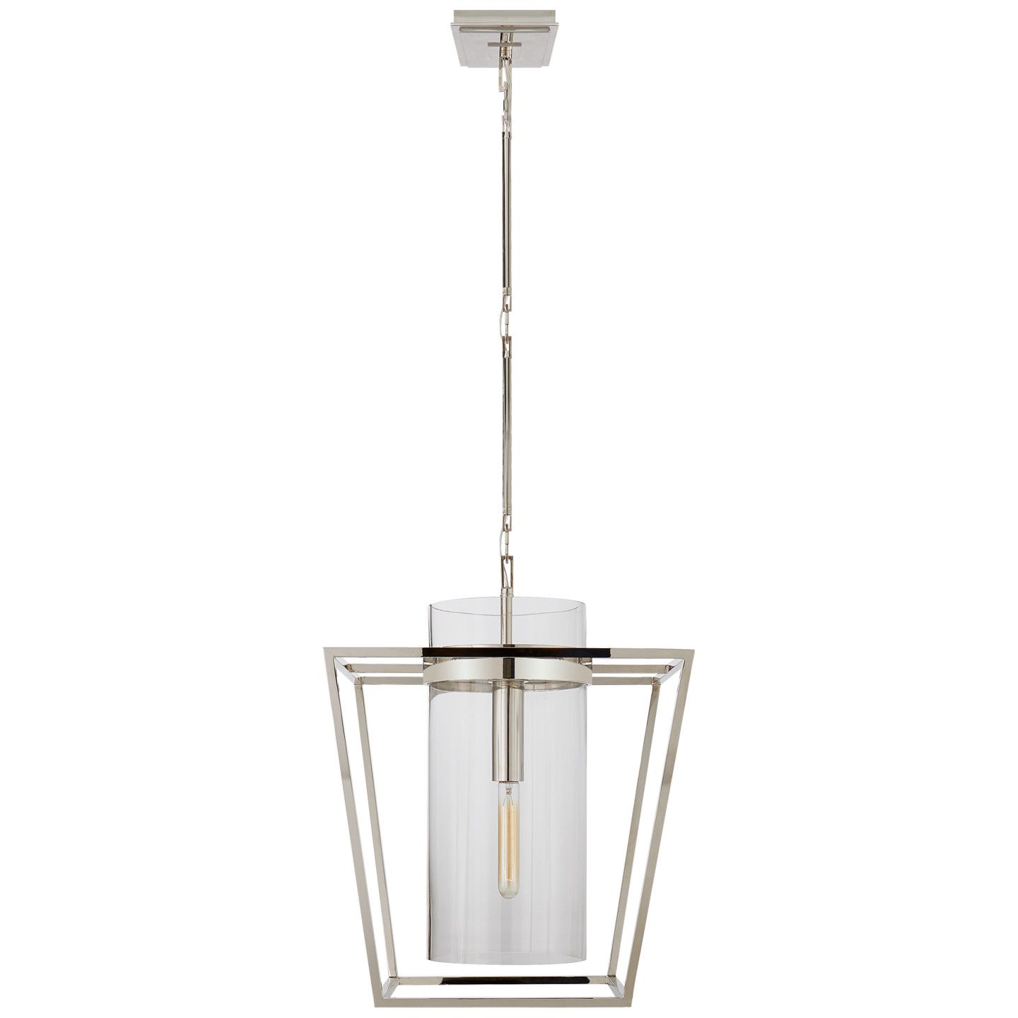 Presidio Small Lantern Polished Nickel