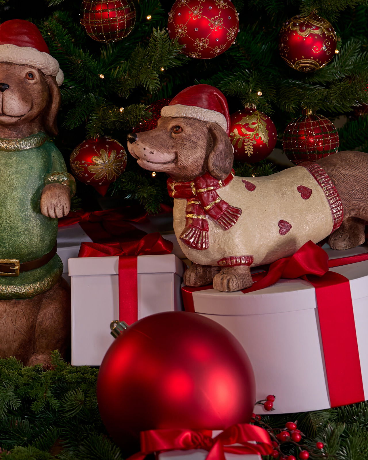 Lucky hund juledekorasjon