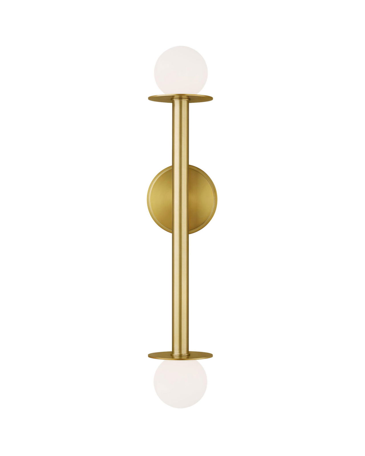 Nodes Double Sconce Brass