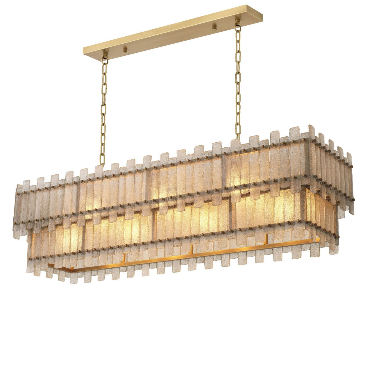 Caprera Chandelier Antique Brass