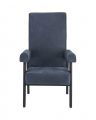 Milo chair blue nubuck high