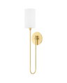 Harlem wandlamp antiek messing