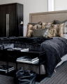 Schicke Tagesdecke washed black