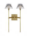 Blaze 19" 2 Light Tail Sconce Natural Brass