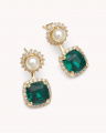 Colette Earrings Emerald