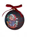 Ted Weihnachtskugel grün 8cm