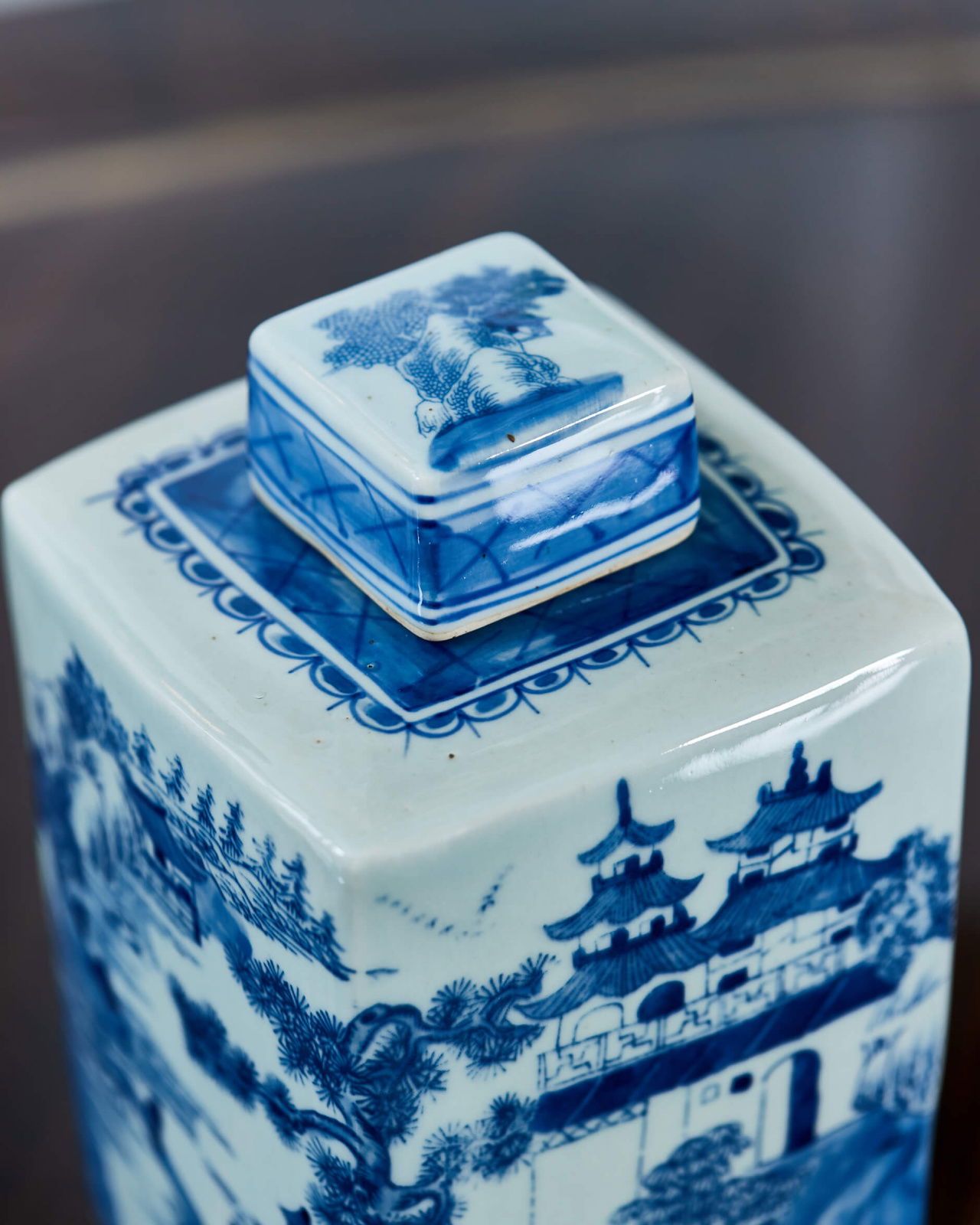 Square teurna blå/vit