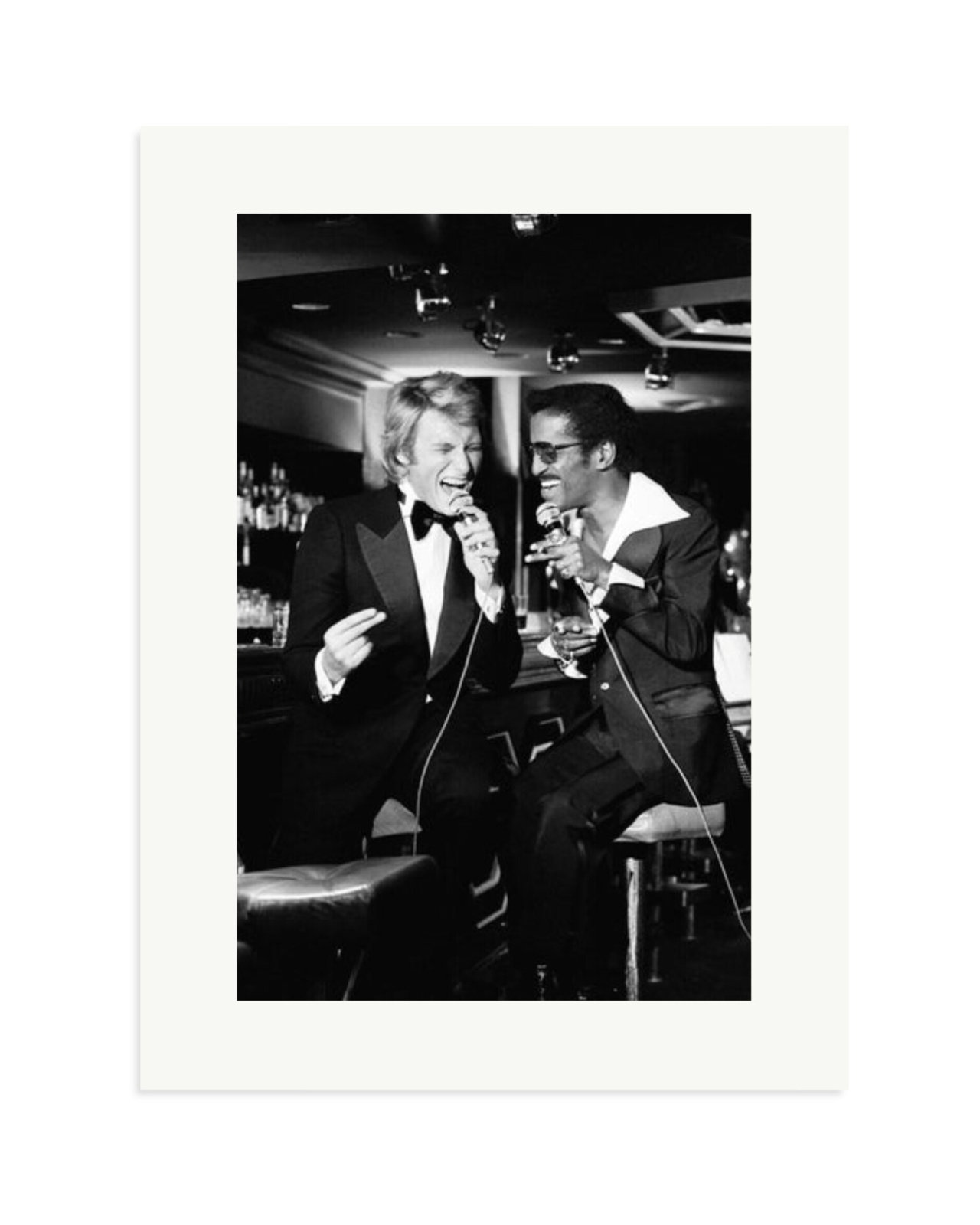 Johnny Hallyday and Sammy Davis Jr. Print Only / XL