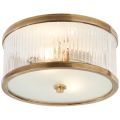 Randolph Small Round Flush Mount Antique Brass