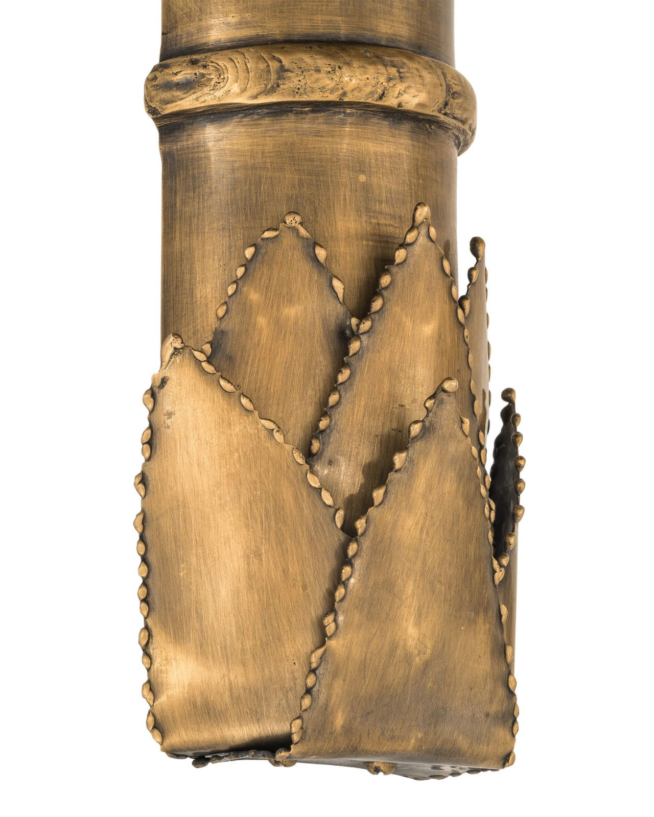 Palm Court Wall Lamp Vintage Brass Finish