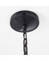 Darlana Large Wrapped Lantern Aged Iron and Rattan