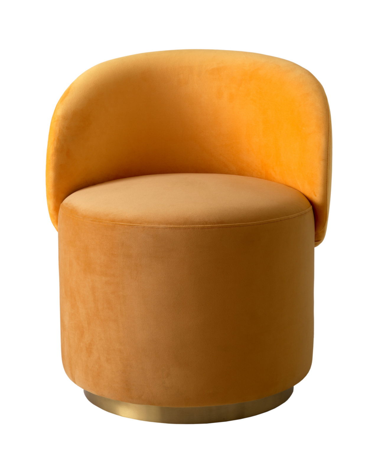 Greer Low Dining Chair Roche Yellow Velvet