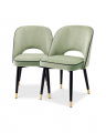 Cliff Dining Chair Savona Pistache Green Velvet Set of 2
