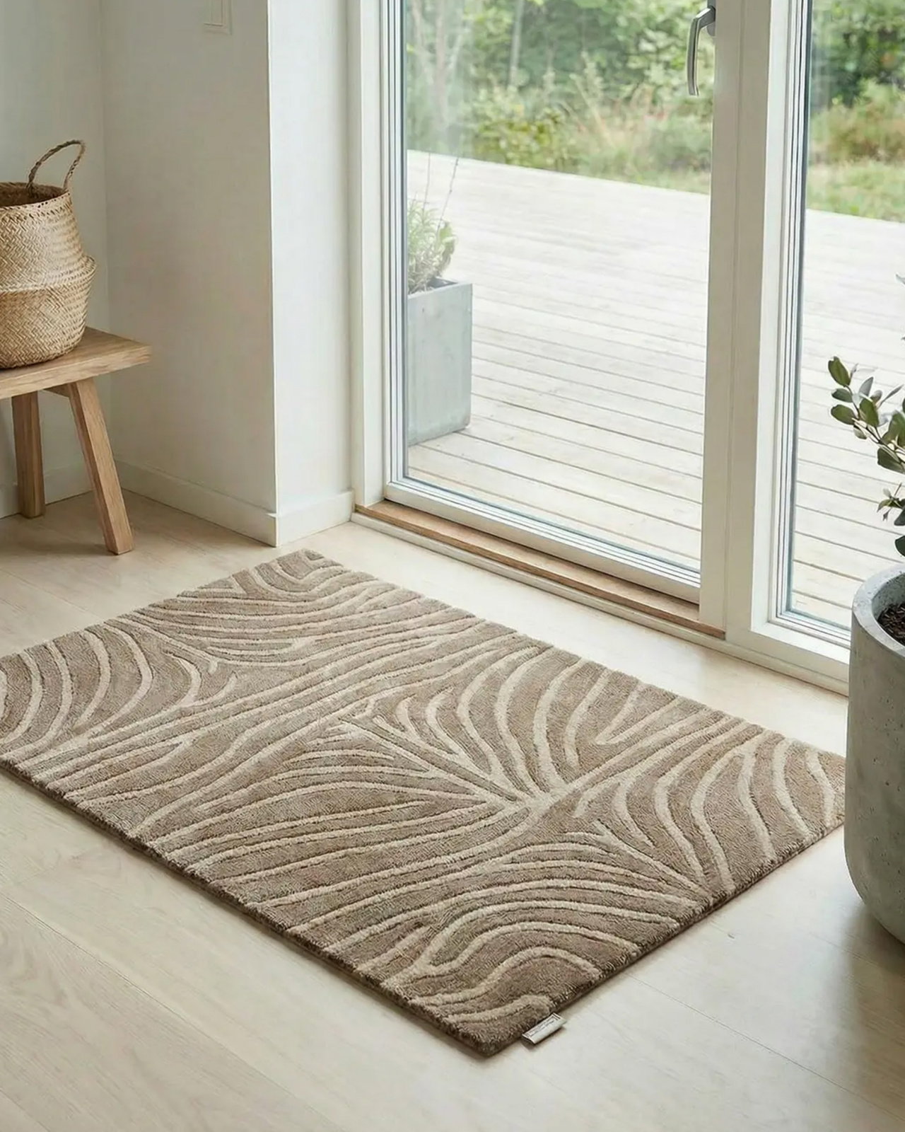 Zebra dörrmatta mocca