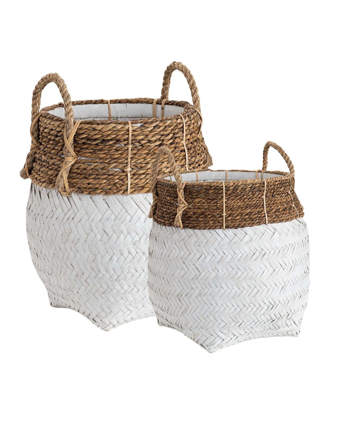 Davao storage baskets white
