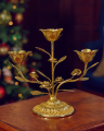 Rosemary ljusstake tre armar guld