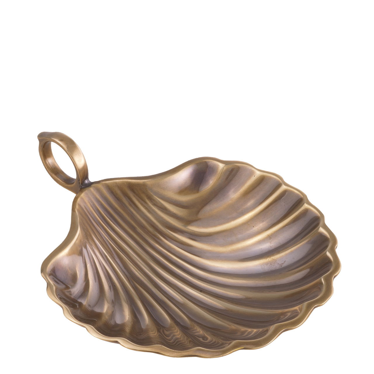 Shell Tray Vintage Brass