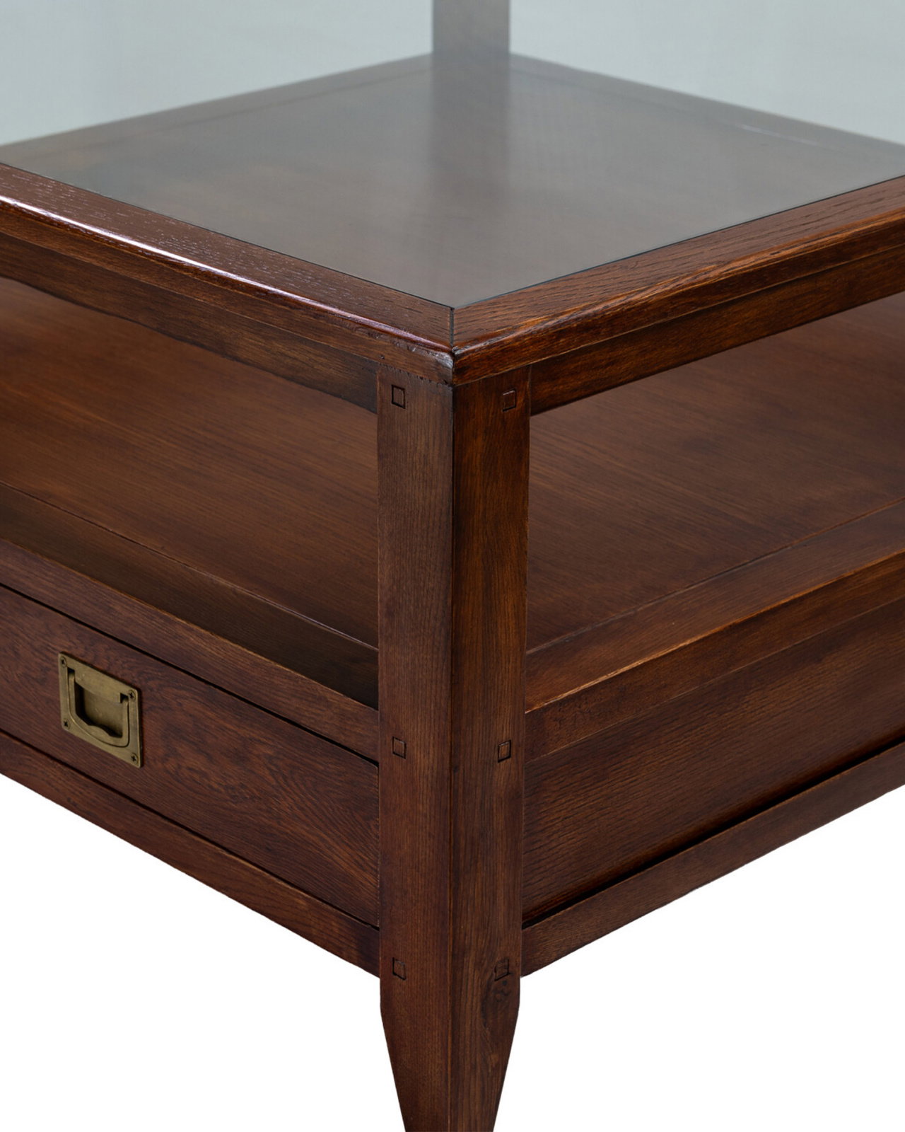 Martino coffee table with glass top Noble Brown