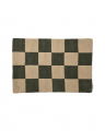 Doormat Square forest green natural