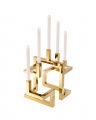 Skyline candle holder brass plated