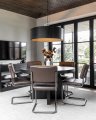 Caspian dining chair leather espresso OUTLET