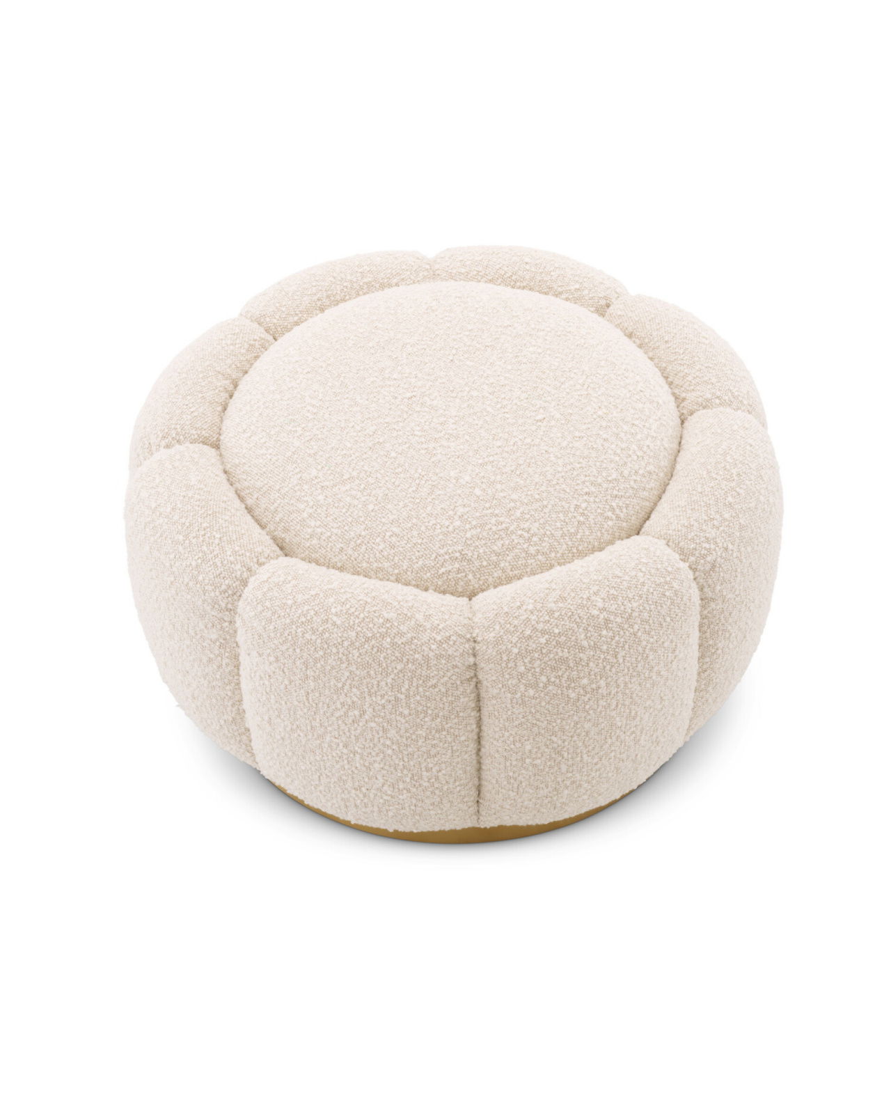 Inger fotpall bouclé cream