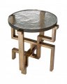 Gee Side Table Antique Brass