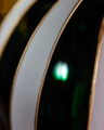 Alessandra Bauble Green/White 10cm
