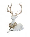 Nathaniel Reindeer White Christmas Decoration