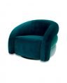 Novelle Swivel Chair savona sea green velvet