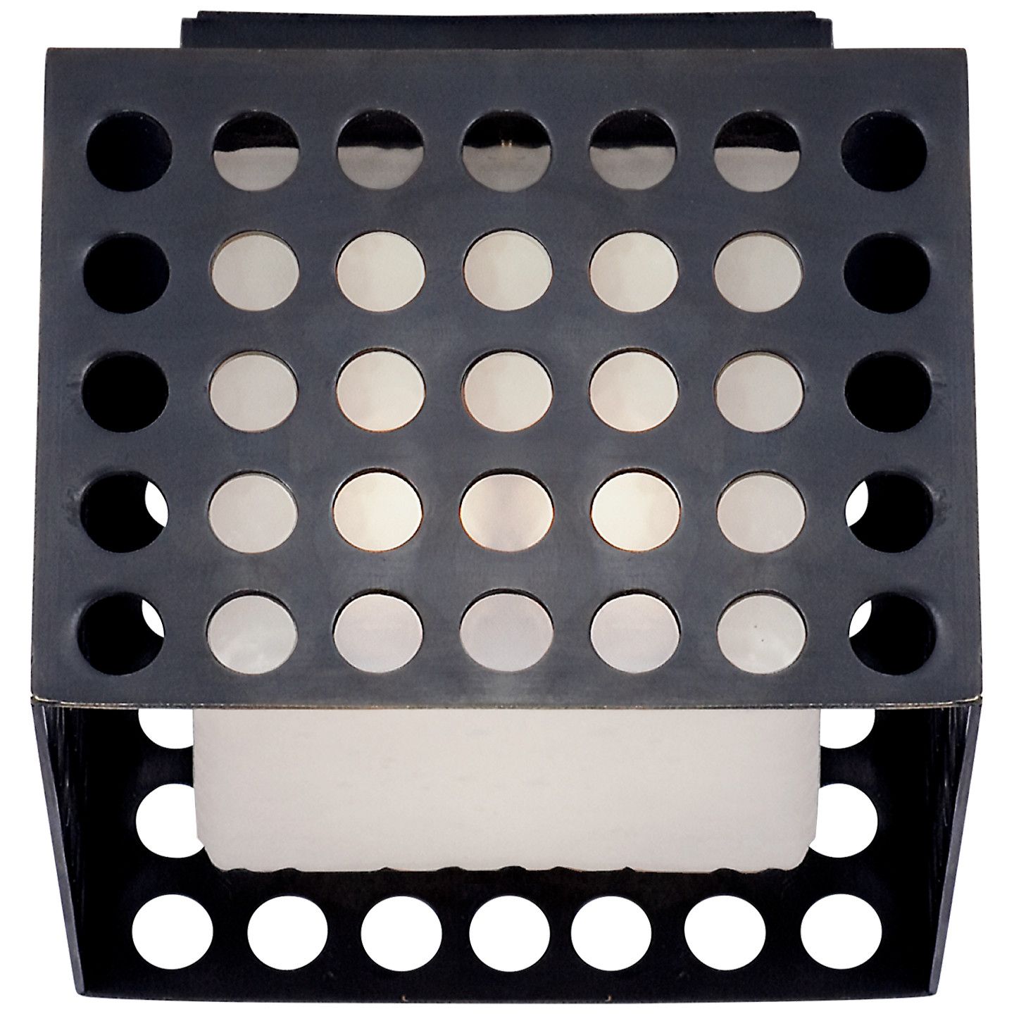 Precision Small Square Flush Mount Bronze