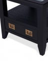 Martino Beistelltisch Glasplatte Iconic Black