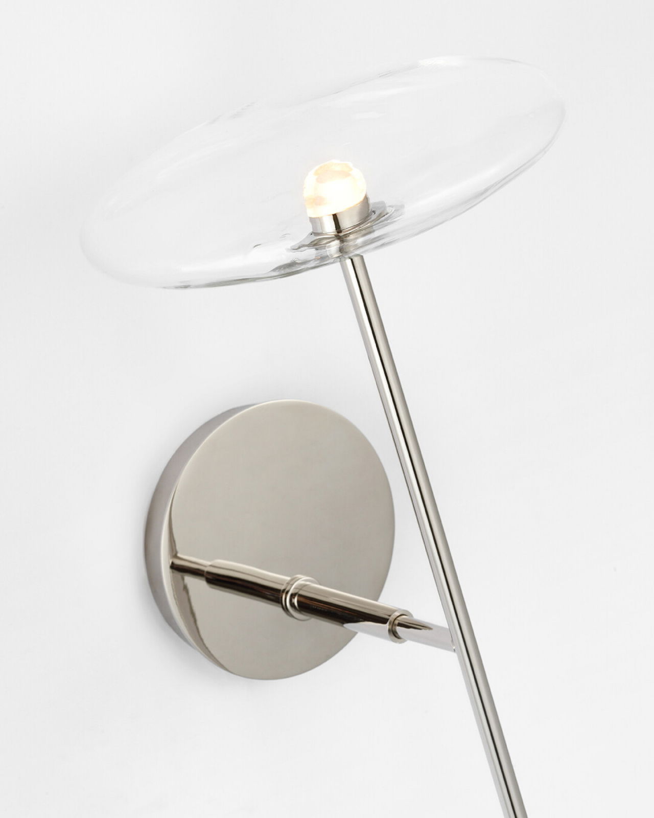 Calvino Tail Sconce Polished Nickel Large
