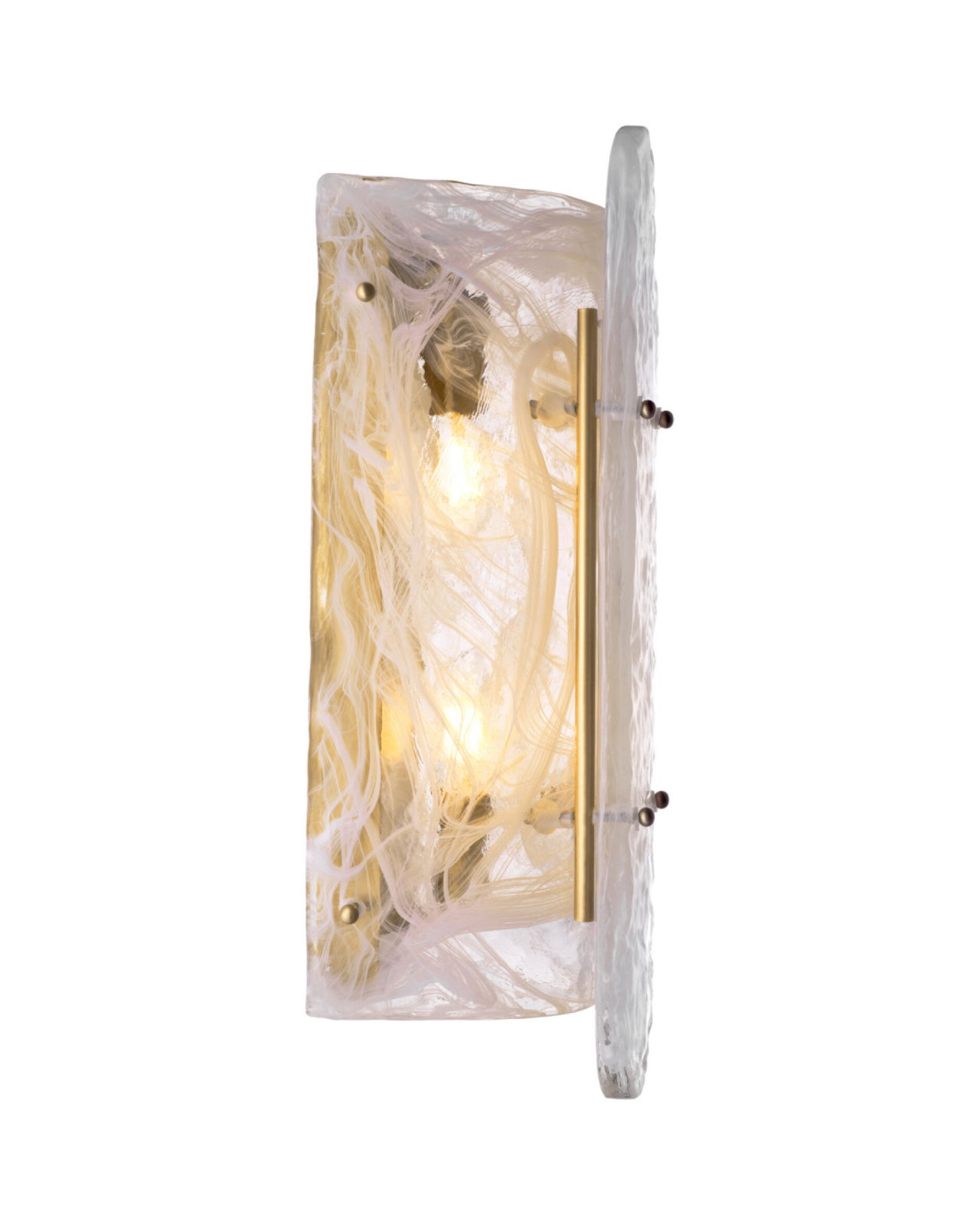 Ginnis vägglampa antik mässing