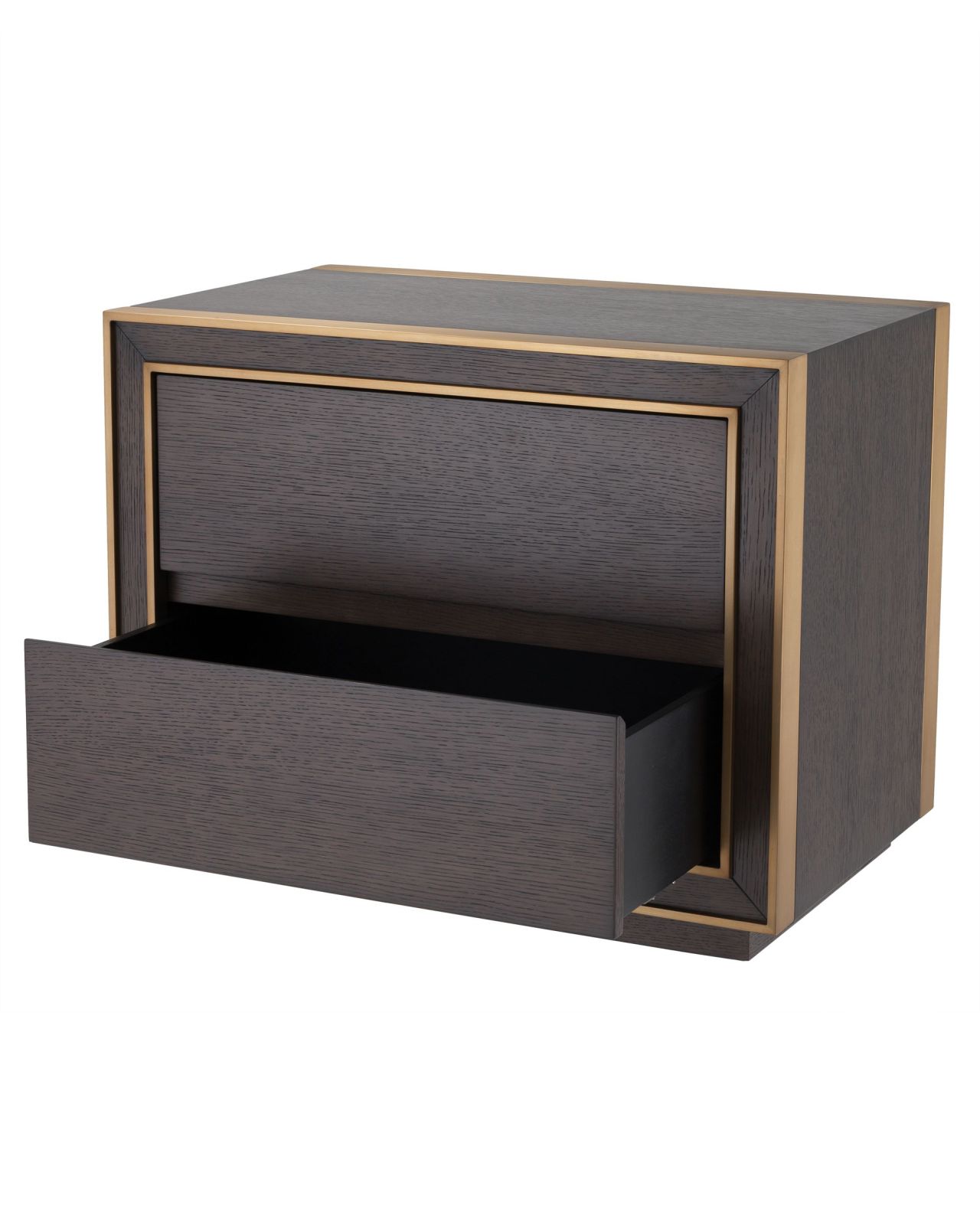 Camelot bedside table brown