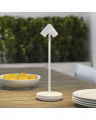 Doppia Accent Rechargeable Table Lamp Matte White