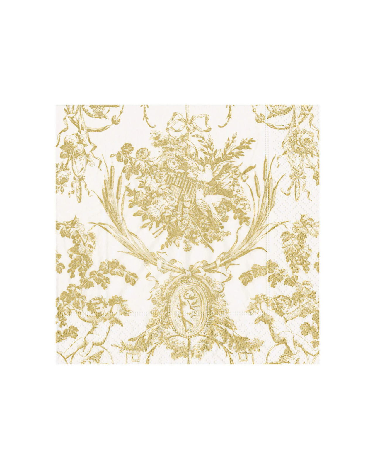 Romantic Toile servietter guld 20-pak