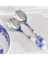 Blue Italian salad cutlery blue/white