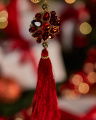 Beaumont tassel kerstversiering rood